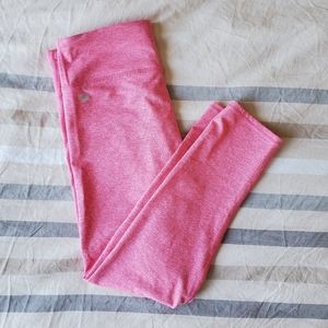 Fabletics Pink Mid Rise Cropped Leggings